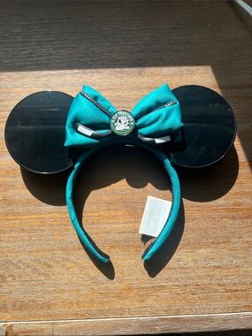 Disney Anaheim ducks hockey teal Mouse Ear Headband puck ears